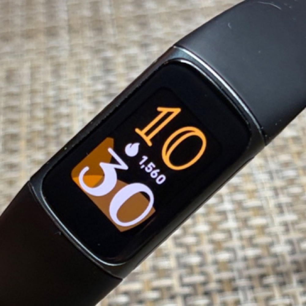 Fitbit Charge 5 - Black Smartwatch w/ charger & extra bands